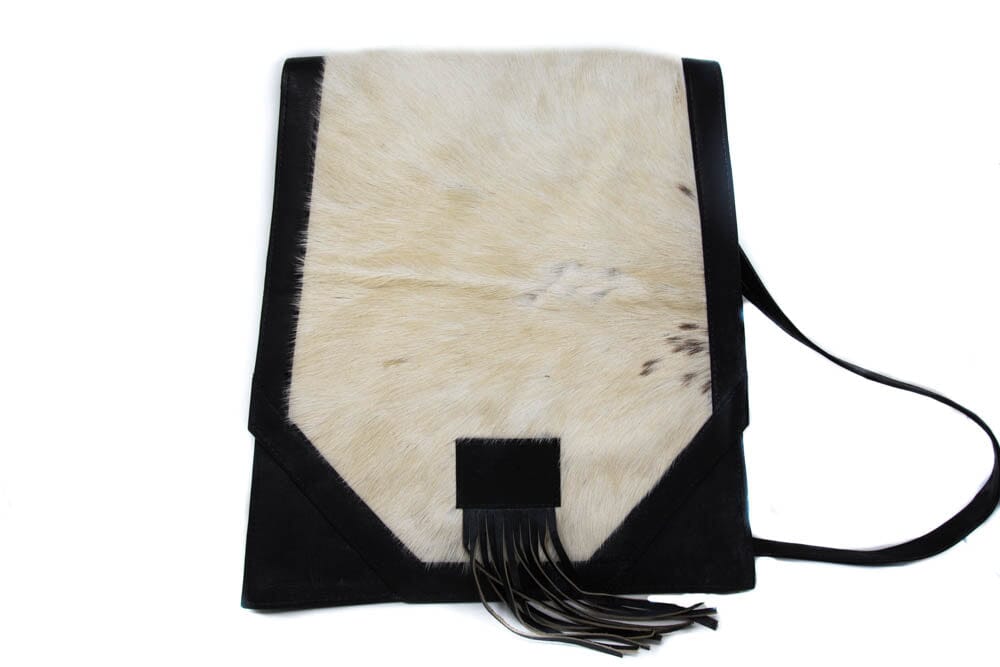BG119 - African leather bag, Assorted Unique Handmade  | Horse Hair Bag from Mali - Tess World Designs