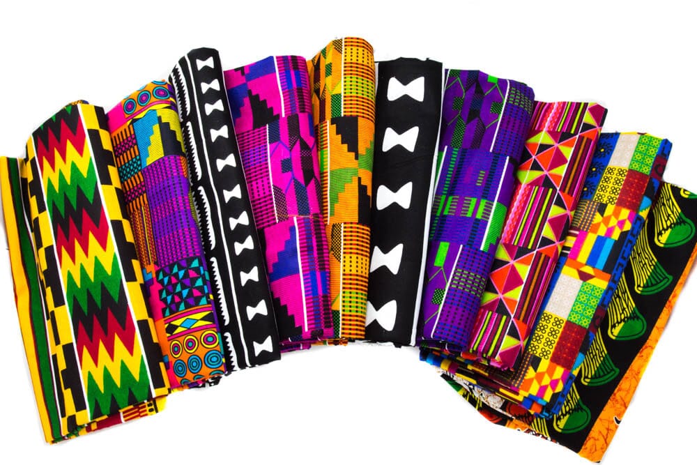 6 RANDOM Fat quarter bundle/ African fabric/ 6 Quarter pieces WB240 - Tess World Designs