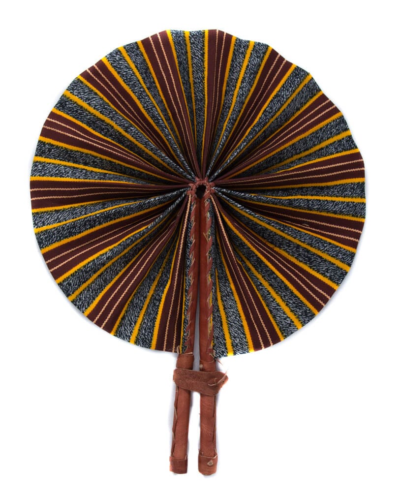 AC154 - Assorted Handmade African Handheld Fan receive as Pictured - Tess World Designs