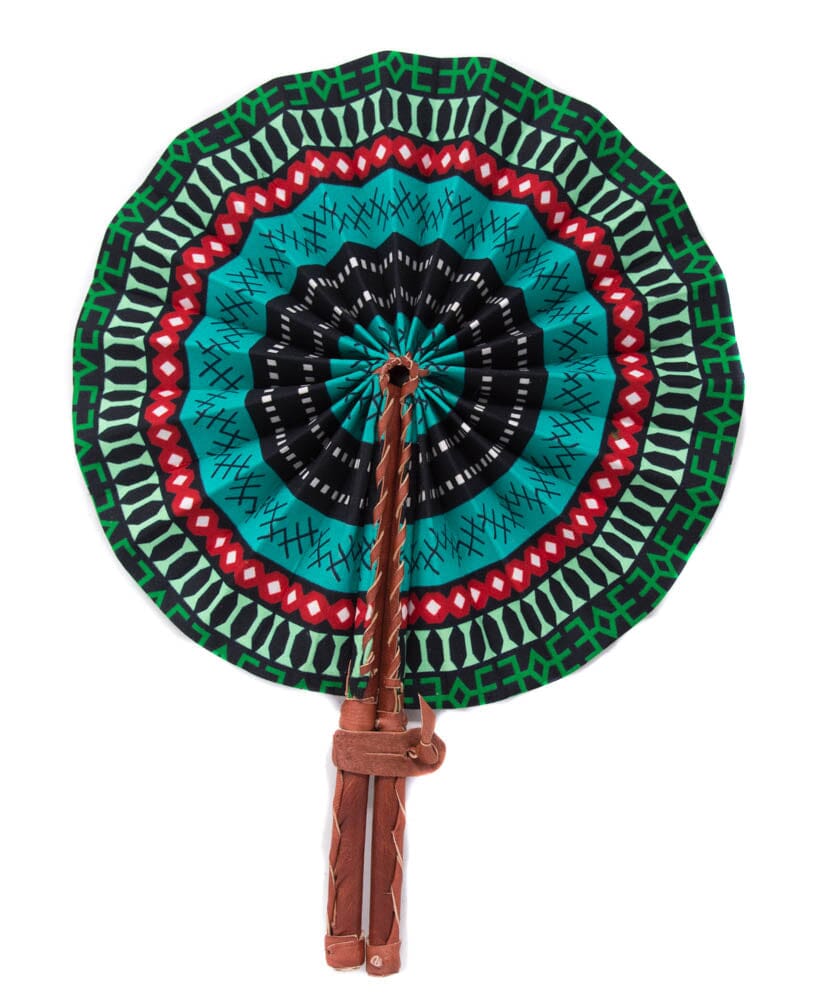 AC158 - Assorted Handmade African Handheld Fan From Ghana - Receive as Pictured - Tess World Designs