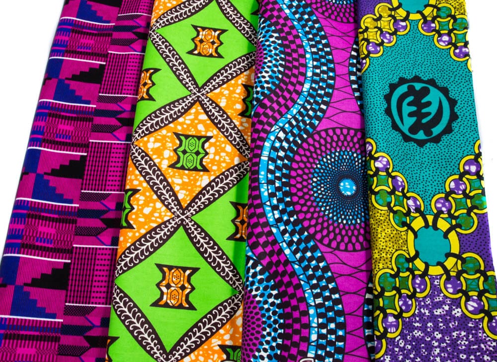 WP1809 - African Quilt Fabric Clothing bundle/ 4 pieces of 2 Yards - Tess World Designs