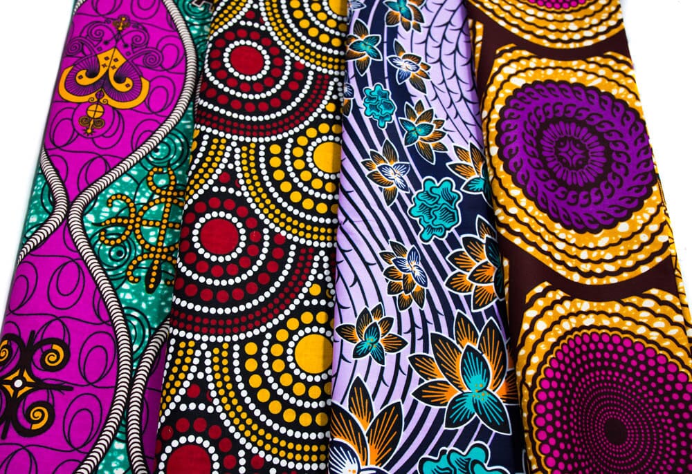 WP1817 - African Ankara Fabric Clothing bundle/ 4 pieces of 2 Yards - Tess World Designs