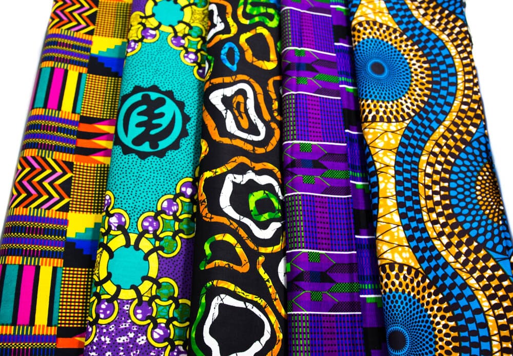 WP1819 - One yard African Fabric bundle - 5 pieces of 1 Yard - Tess World Designs