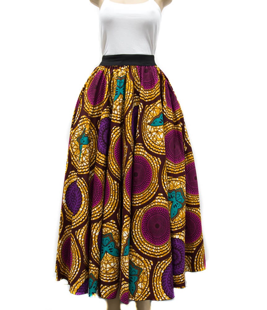 DW54 - Tess World Designs Circular Maxi Skirt African clothing | Long Skirts -Measurement in Description - Tess World Designs