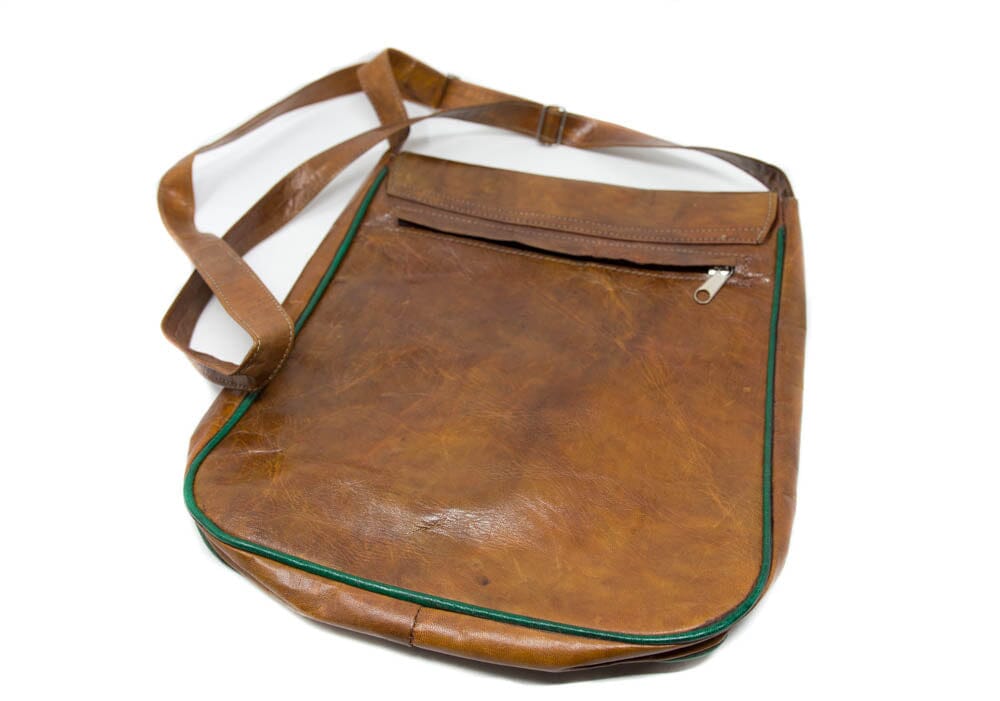 WP154 - Handmade African leather Dogon West African Shoulder bag - Tess World Designs