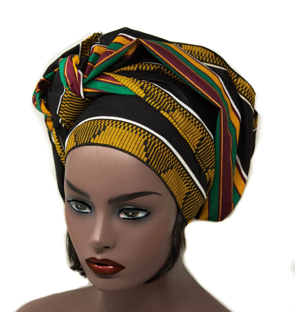 HT378 -Assorted Regular Size African Headwraps, Ankara headwraps - Tess World Designs