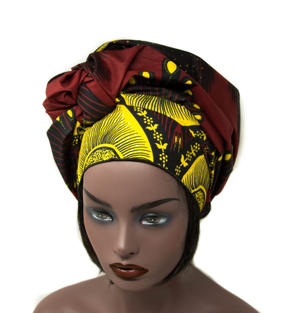HT378 -Assorted Regular Size African Headwraps, Ankara headwraps - Tess World Designs