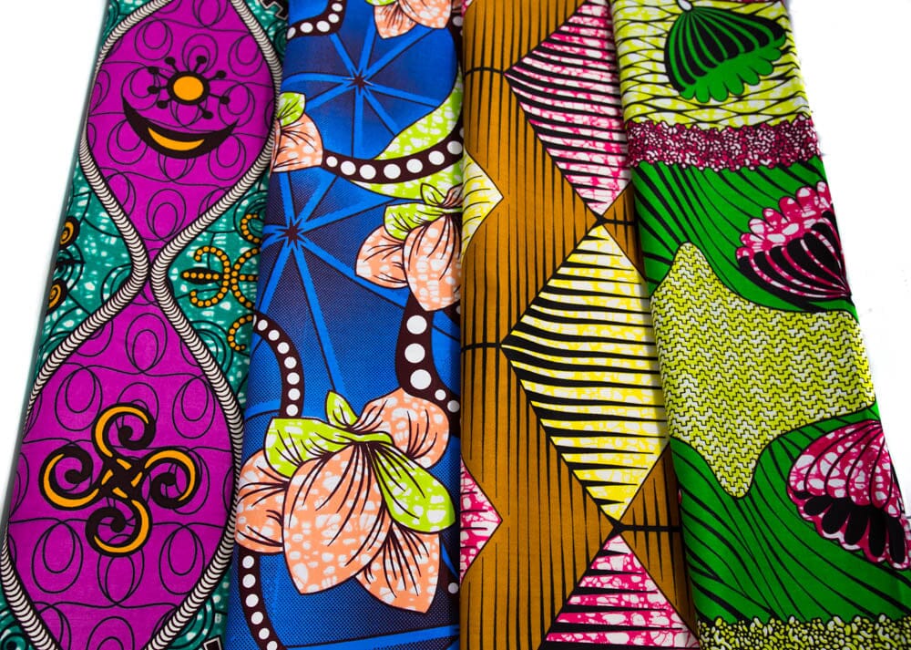 WP1829 - Ankara African Fabric Clothing bundle/ 4 pieces of 2 Yards - Tess World Designs