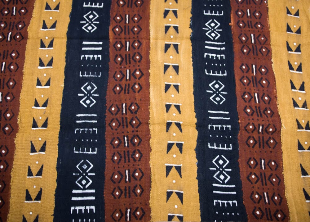 MC285 - Authentic Bogolan Handwoven Mudcloth Fabric, from Mali - Tess World Designs