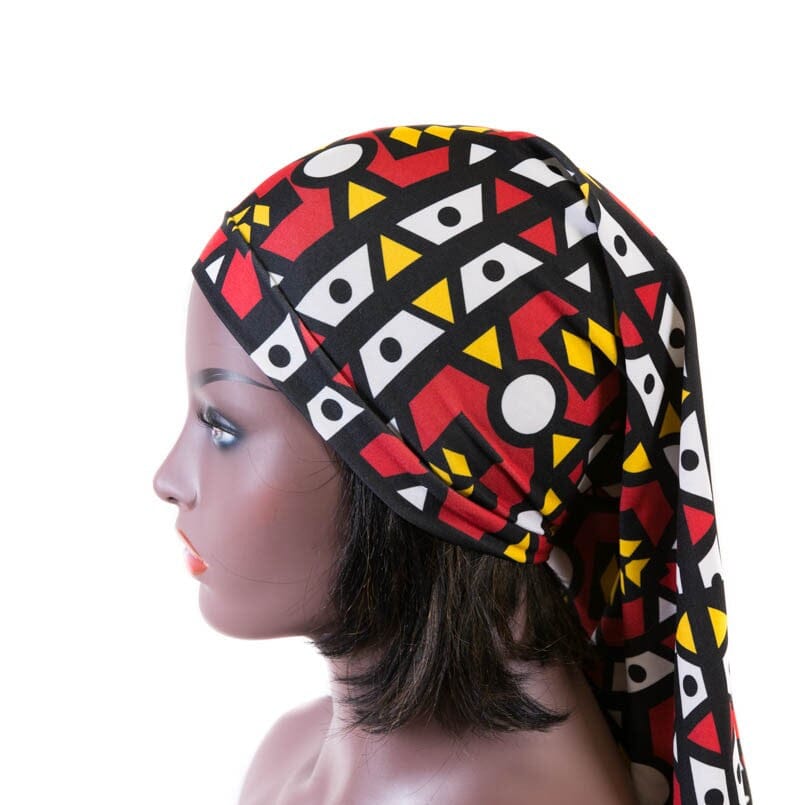 SHT12 - Pull-N-Tuck Samakaka Tubular Stretch headwrap | African Head wraps | Stretch Scarf | Stretch - Tess World Designs