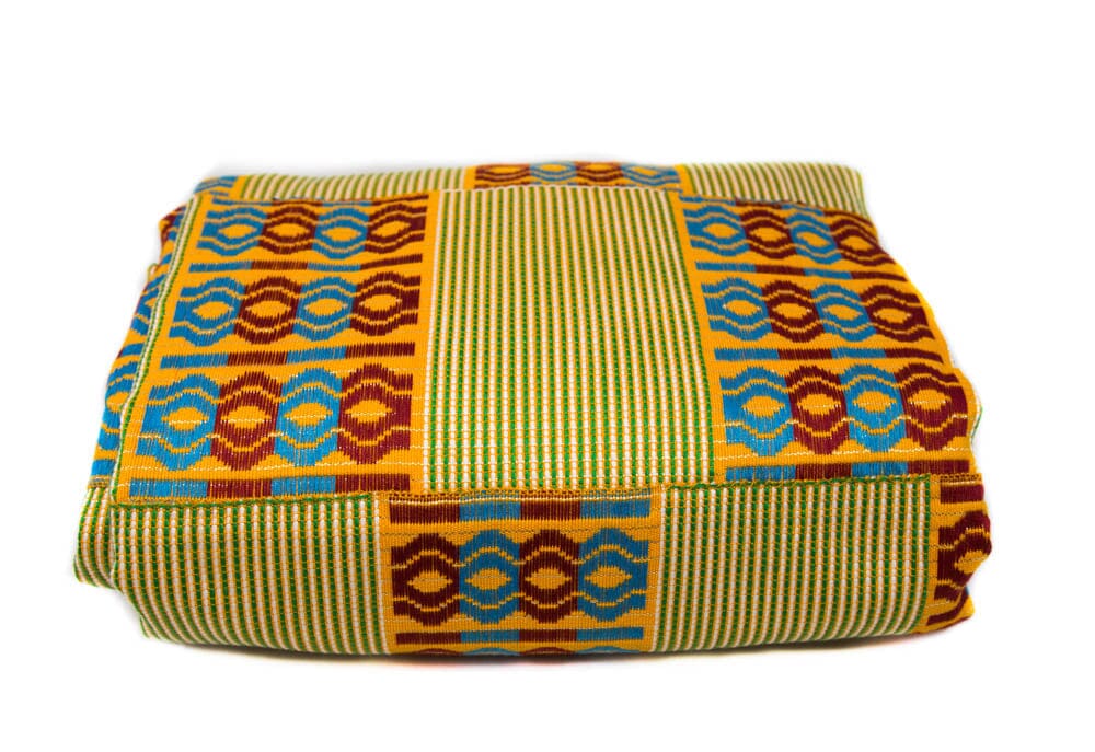 WK78 - King and Queen Kente Cloth/ Authentic Handwoven from Ghana/ Dzorgbenyui - Tess World Designs