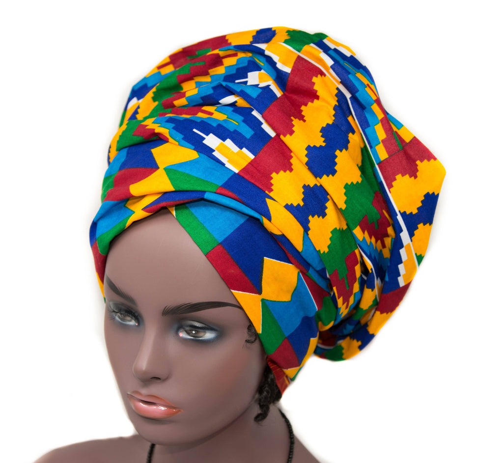 African head wrap, African Head scarfs, Akpene HT297 - Tess World Designs
