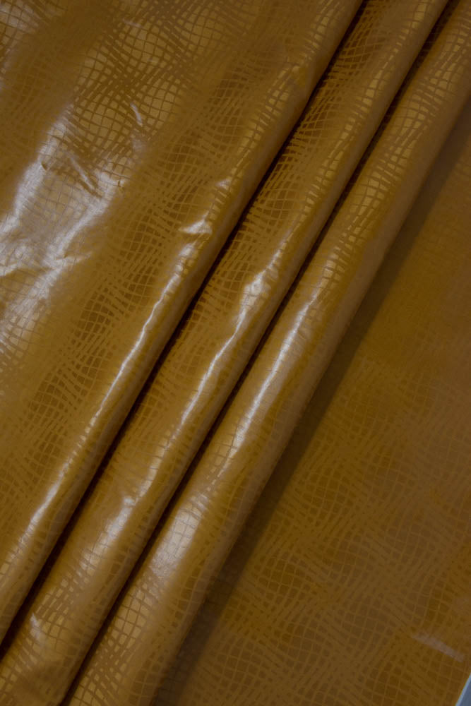 B68-B High quality Guinea brocade, Bazin riche fabric, brown, by the Yard - Tess World Designs