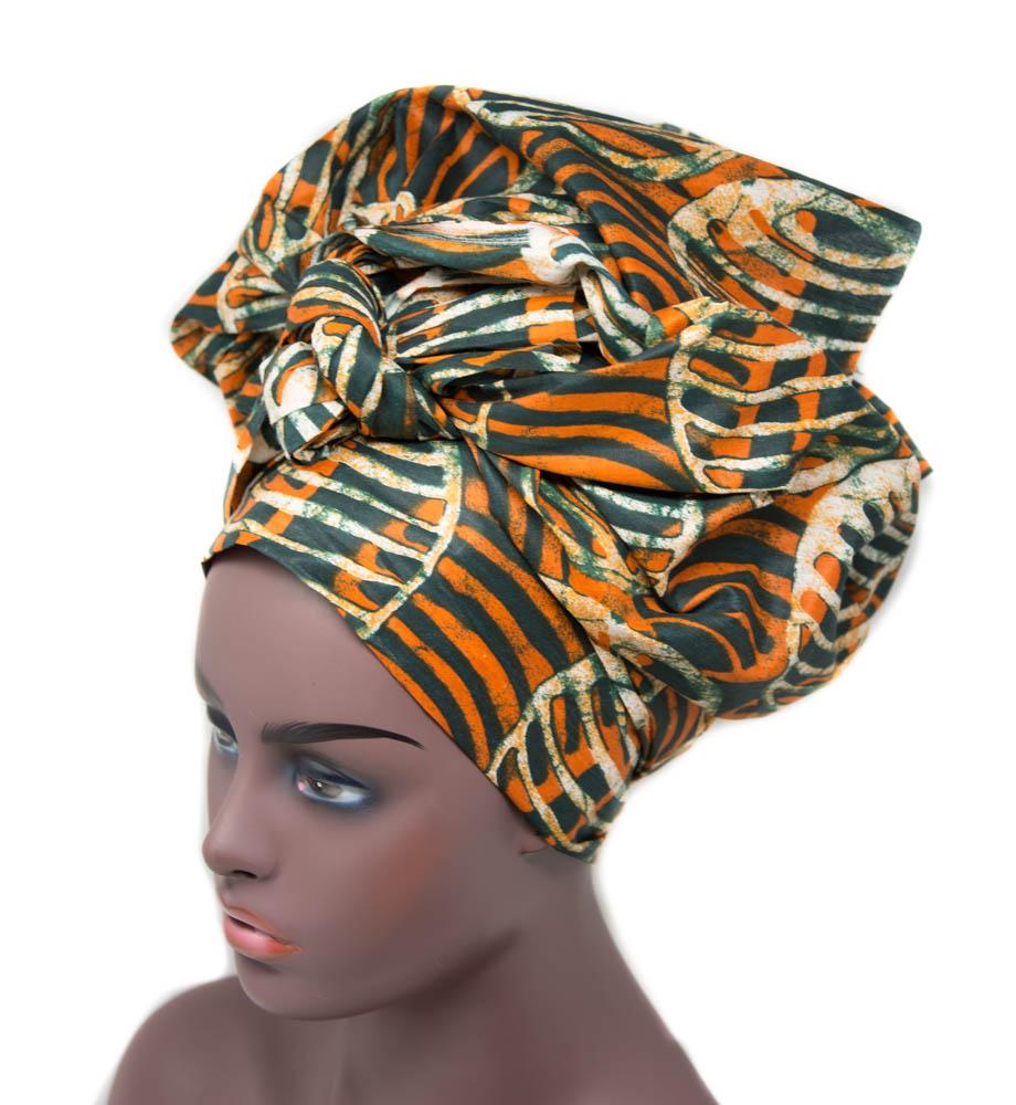 African fabric Head wraps/ Kente headwraps / HT216 - Tess World Designs