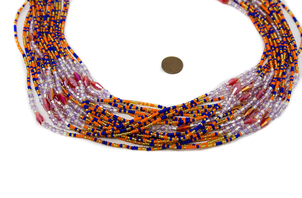 AB06-MANSA - African Waist Beads from Koforidua, Ghana - Tess World Designs