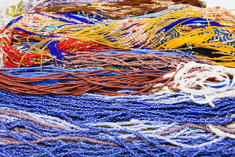 AB05-MOSAIC - African Waist Beads from Akosombo, Ghana - Tess World Designs
