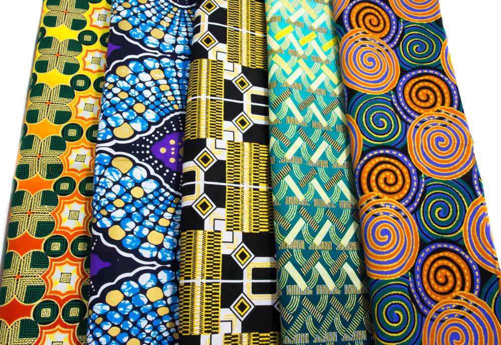 One yard bundle/ African fabric yard/ 5 pieces WP1643B - Tess World Designs