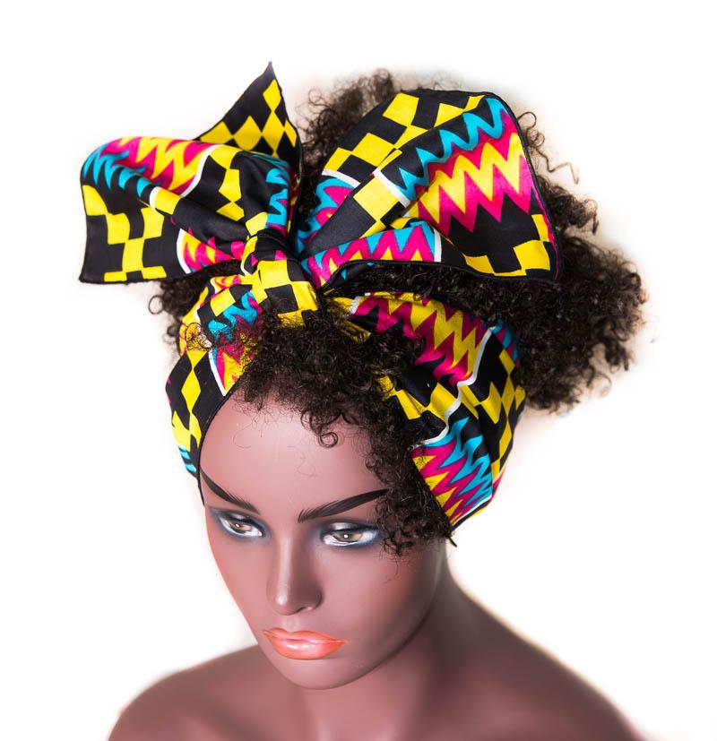 10 Random Children's size African Head Wraps/ Ankara Headwrap/ HT345 - Tess World Designs