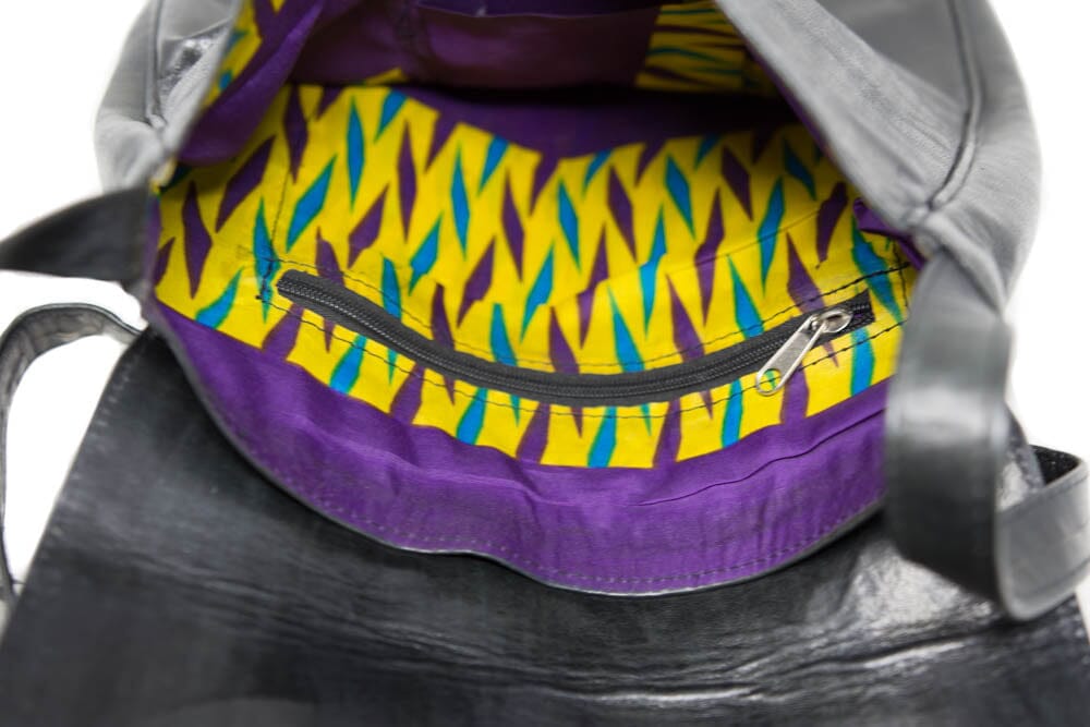 BG120 - Ankh Handmade African leather Crossbody bag made in Mali West African bag - Tess World Designs