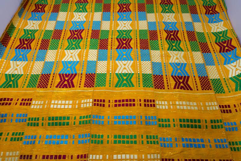Authentic Handwoven Kente Cloth from Africa/ Morkporkpor WK47 - Tess World Designs