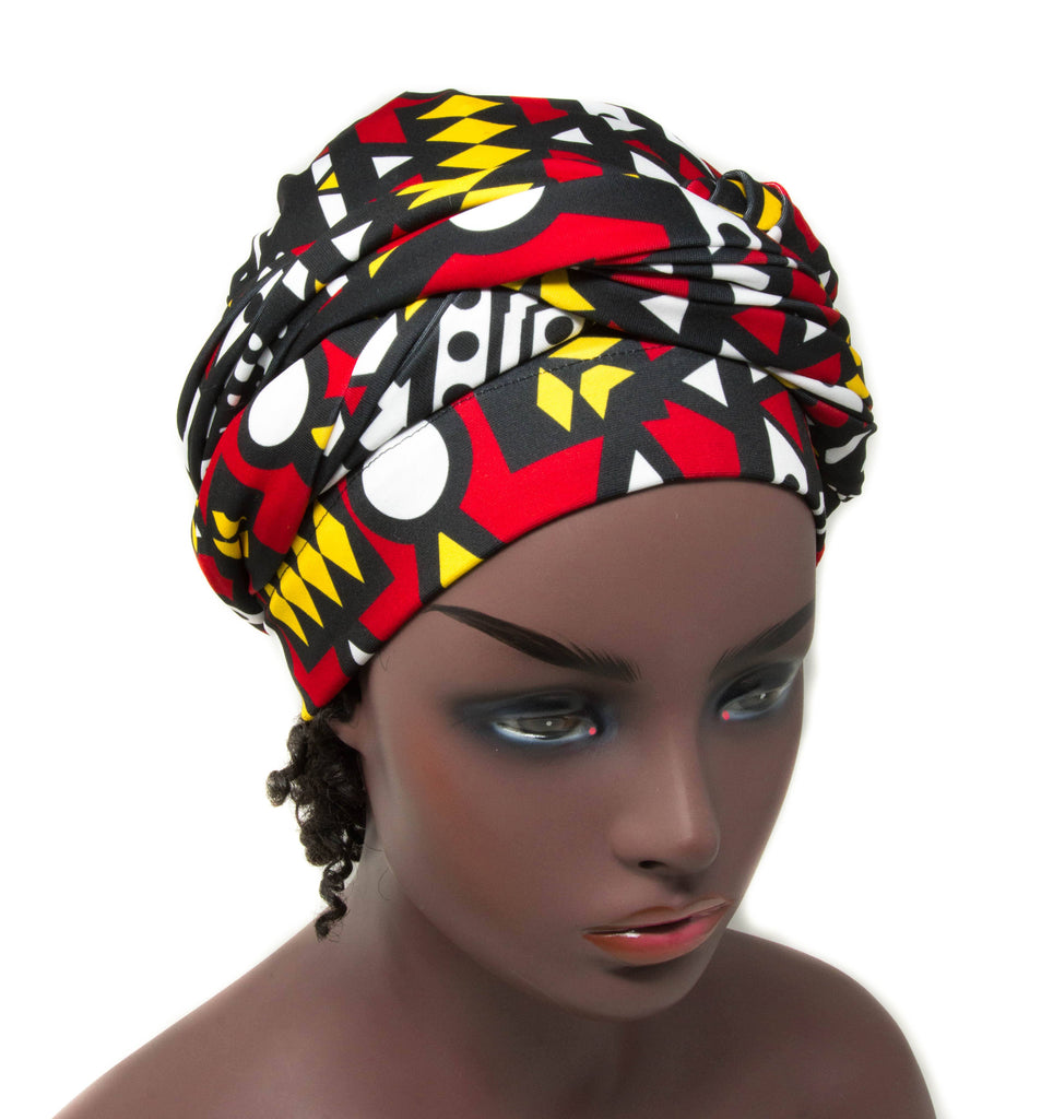 Samakaka Tubular Stretch headwrap | African Head wraps | Stretch Scarf | Stretch SHT10 - Tess World Designs