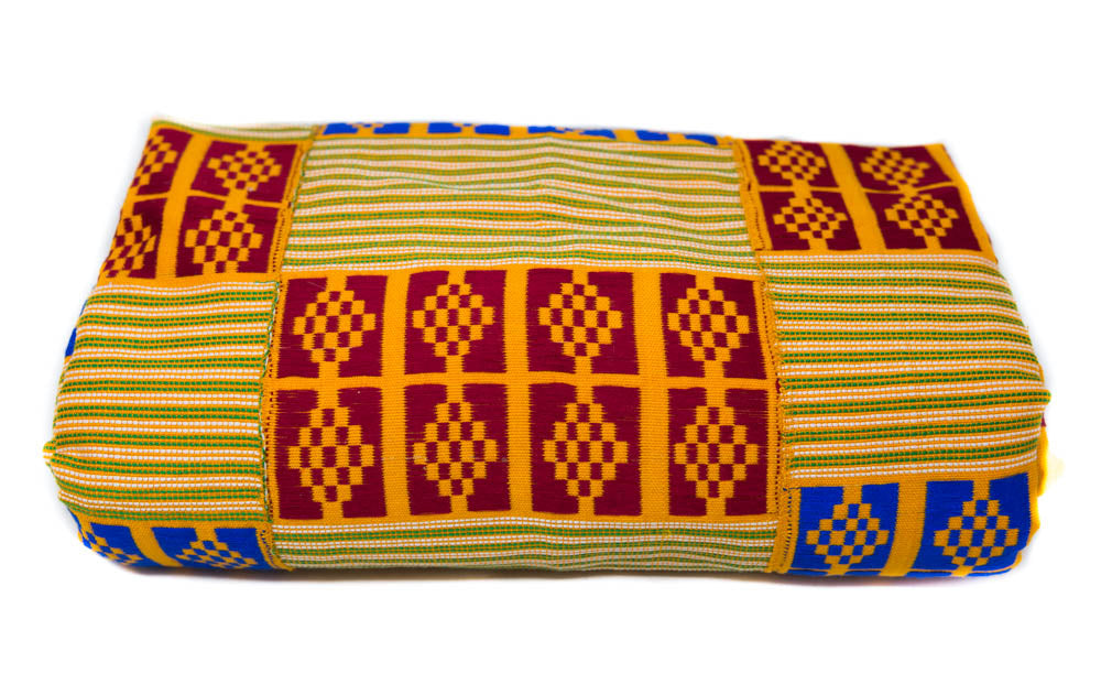 WK71 - King and Queen Kente Cloth/ Authentic Handwoven from Ghana/ Boboli - Tess World Designs