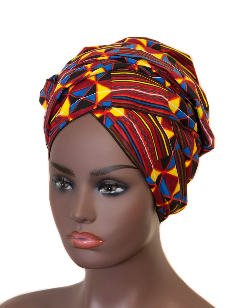 Magenta African fabric Head wraps, African headwraps / HT360 - Tess World Designs