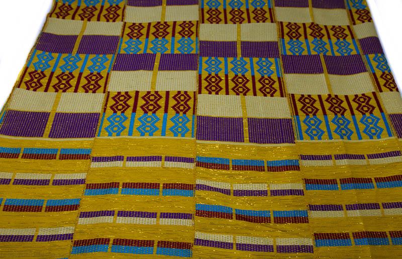 Authentic Handwoven Kente Cloth from Africa/ Dzifa WK44 - Tess World Designs