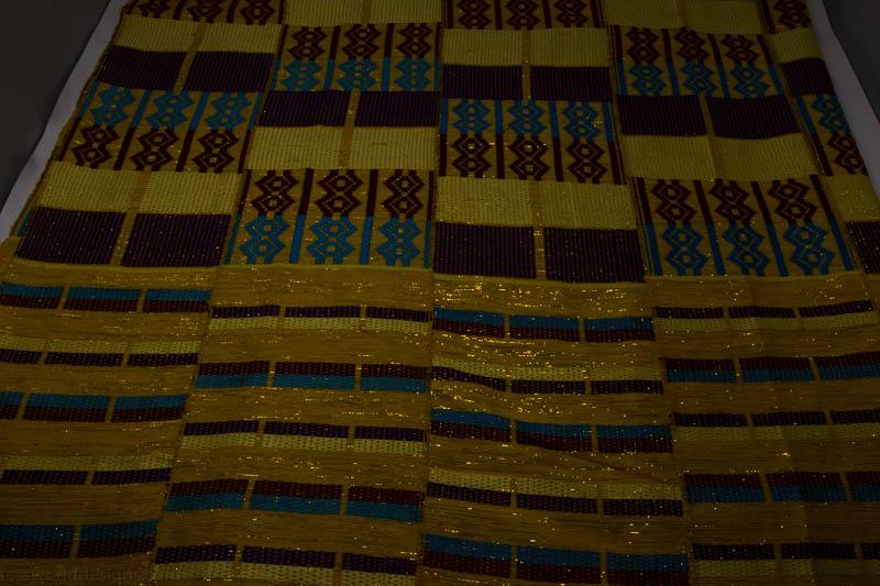 Authentic Handwoven Kente Cloth from Africa/ Dzifa WK44 - Tess World Designs