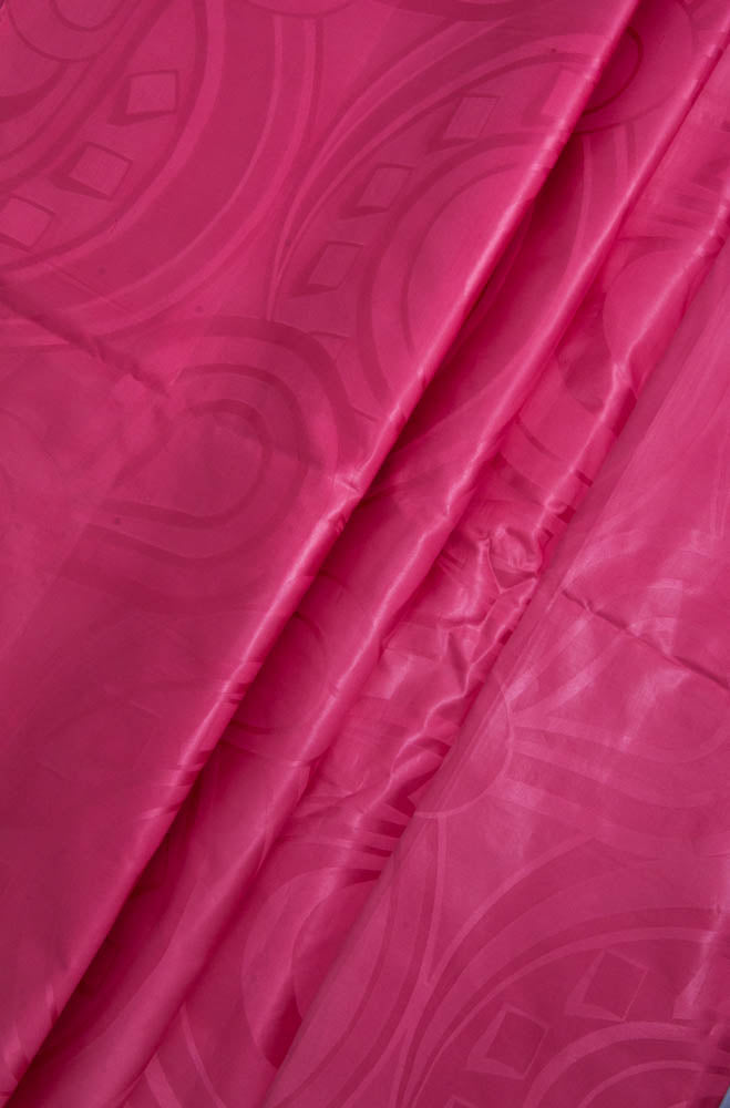 B186 - Pink Guinea brocade, Soft Bazin riche fabric by the yard - Tess World Designs