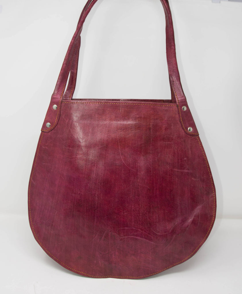 Handmade leather bag/ Exclusive Gye Nyame bag/ Tess World Designs BG57 - Tess World Designs