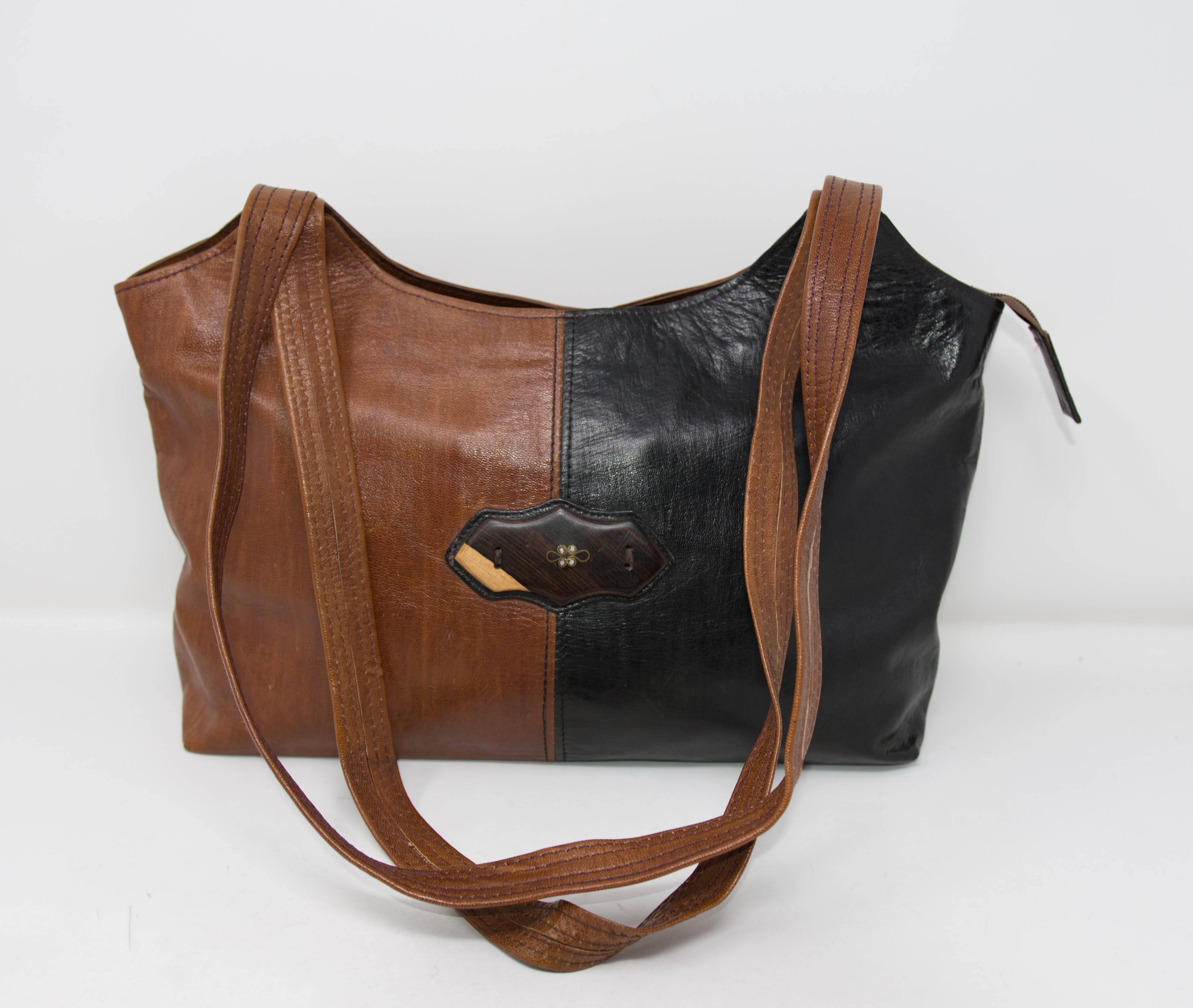 Handmade Leather Tote Bag - Crazy Horse Tan - Galen Leather