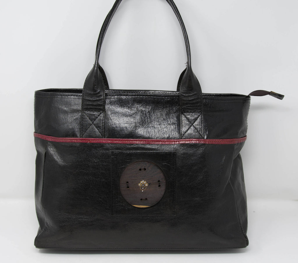 Exclusive Handmade leather bag/ Black Mali Bag/ BG34 - Tess World Designs