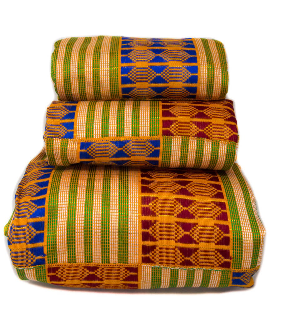 Handmade Kente Cloth/ Authentic Handwoven from Ghana/ Nunya WK95 - Tess World Designs