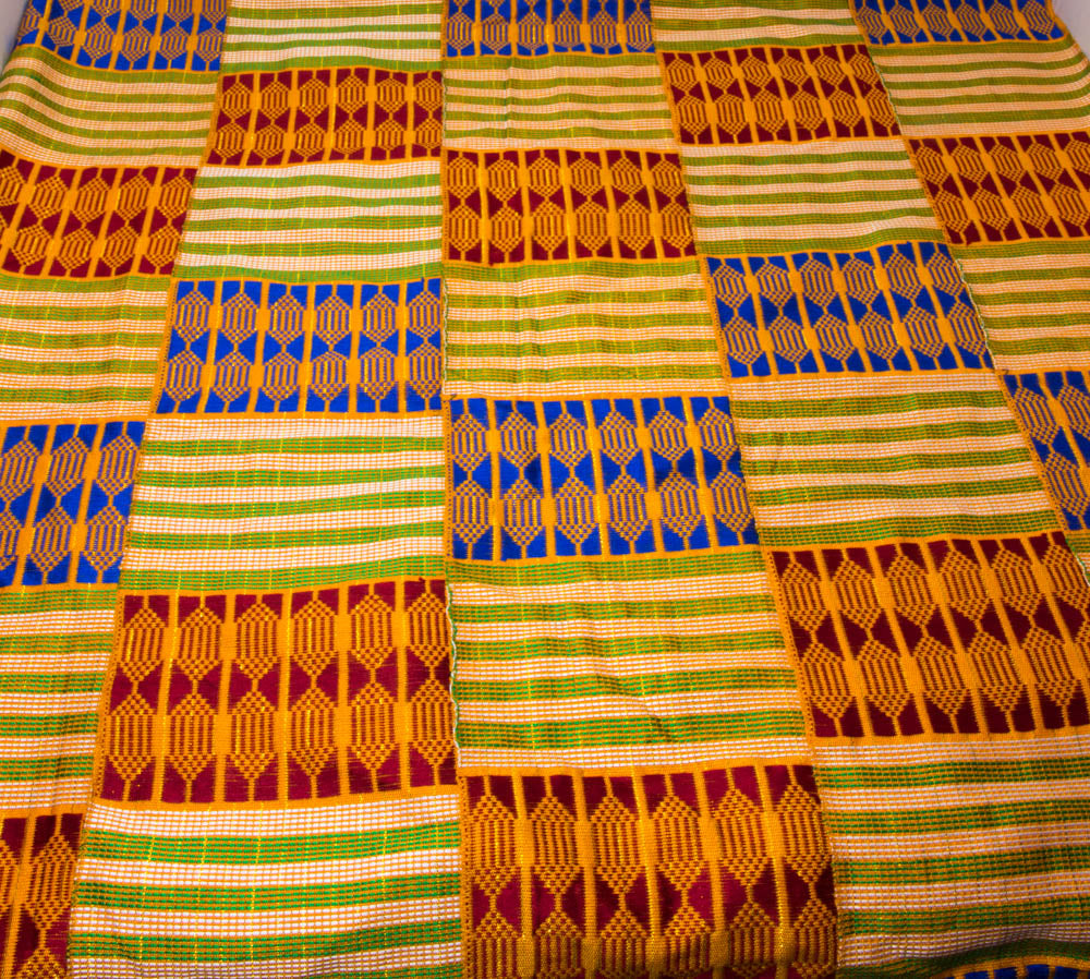 Handmade Kente Cloth/ Authentic Handwoven from Ghana/Sold Per set of 2–  Tess World Designs