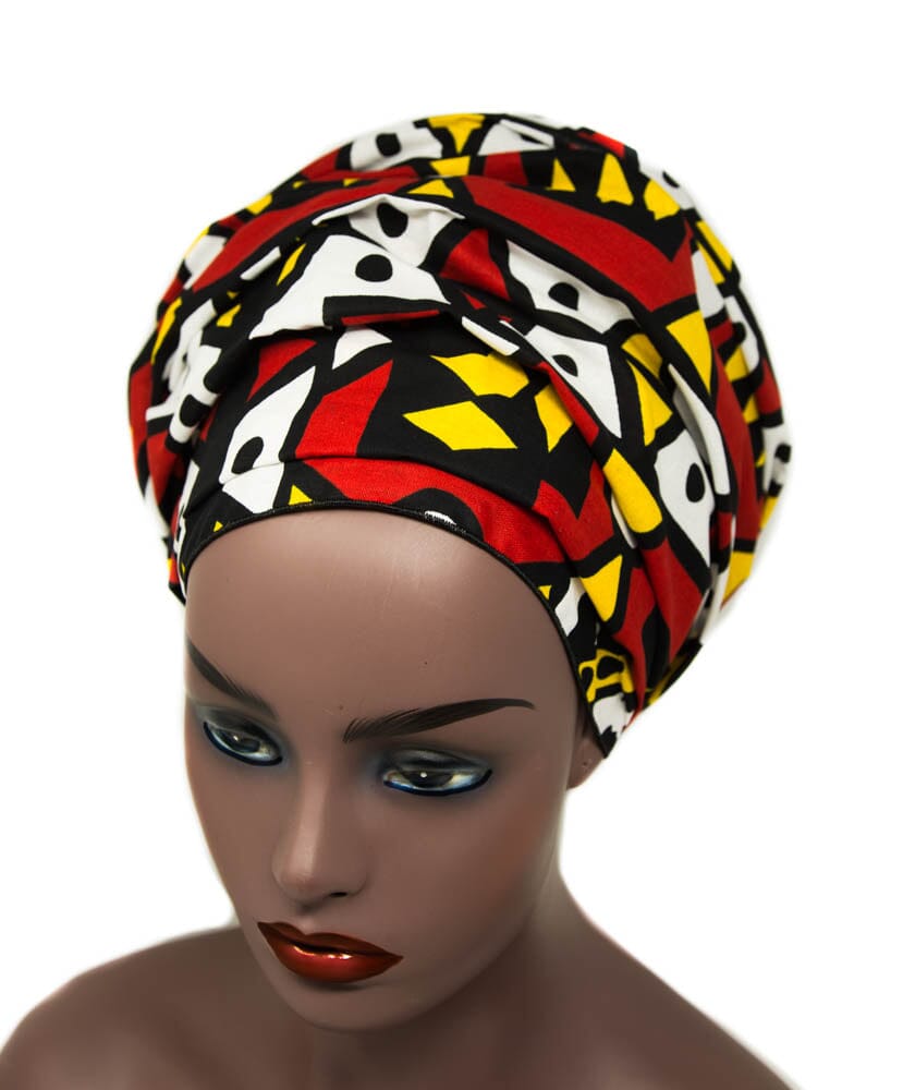 HT62 - African Head Wraps, Samakaka headwrap - Tess World Designs