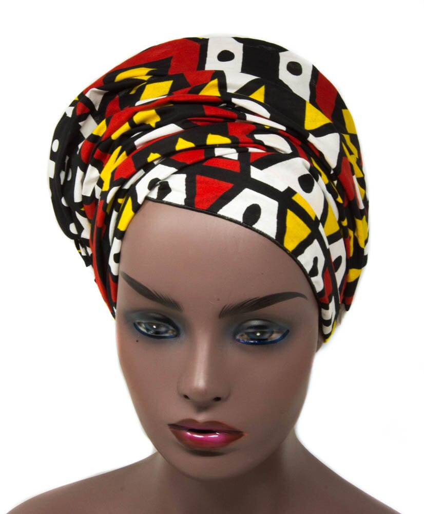 HT62 - African Head Wraps, Samakaka headwrap - Tess World Designs