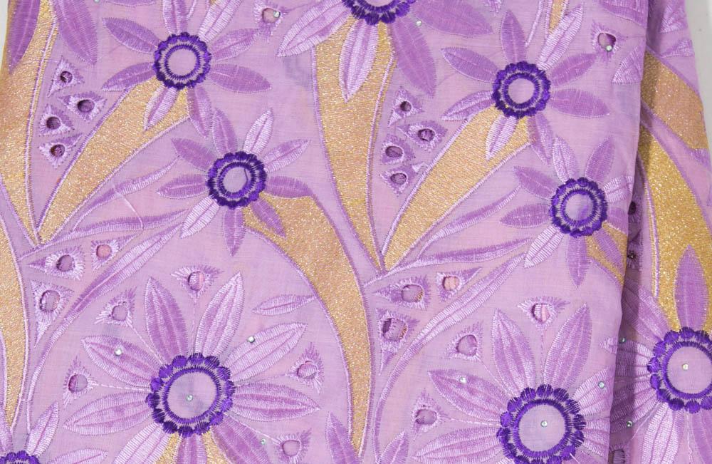 Lilac/Purple Cotton Swiss voile Lace, Wholesale | Africa lace fabric | 5 Yards SL192 - Tess World Designs