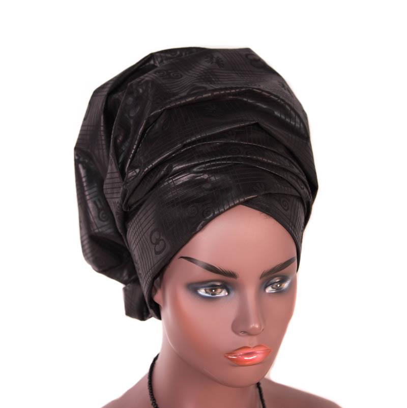 African head wrap/black adinkra headwraps HT323 - Tess World Designs