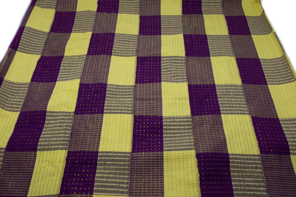 Authentic Handwoven Kente Cloth from Africa/ Ametefe WK76 - Tess World Designs