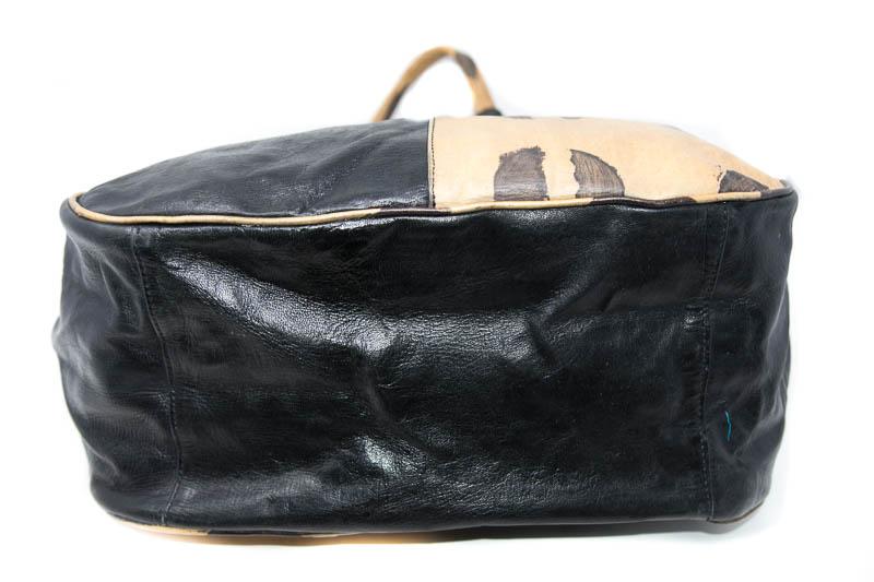 Exclusive bi-colored Handmade leather bag/ made in West Africa BG37 - Tess World Designs