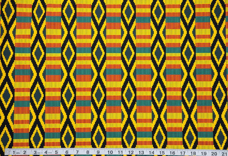 4 Way stretch Fabric per yard, Spandex Yellow diamond - ST31 - Tess World Designs