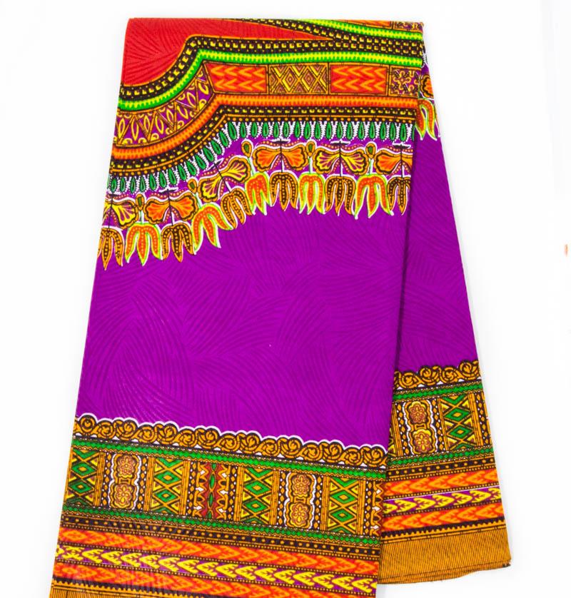 Purple/red Dashiki Fabric DS62 - Tess World Designs