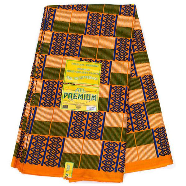 African fabric 6 yards/ Kente fabric / Made in Ghana/ Blewu KF352 - Tess World Designs