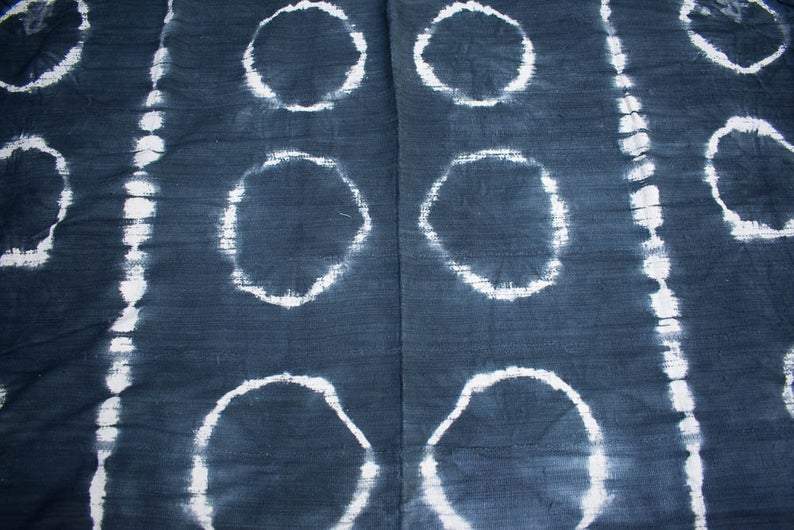 Mudcloth fabric from Mali, African fabric/ charcoal MC209 - Tess World Designs