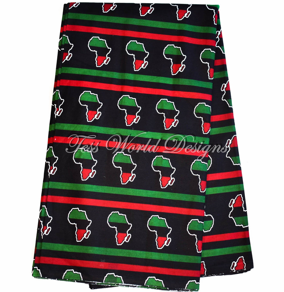 Fabric from Africa, The Africa, black 6 yards TP86 - Tess World Designs